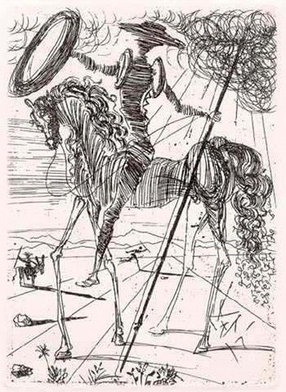 Salvator Dali, Don Quixote de la Mancha
1957