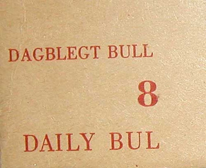 Dieter Roth, Dagblegt Bull - Daily-Bûl No. 8.
1961