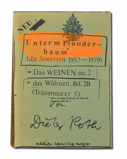 Dieter Roth Tears Serie, Unterm Plunderbaum. Das Weinen no.2. = Das Wahnen Volume 2B. TRANENEMEER 5
1979