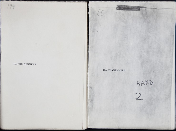 Dieter Roth Tears Serie, Das Tranenmeer((Sea of Tears) and Das Tranenmeer BAND 2
1973