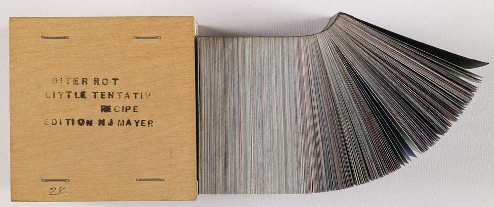 Dieter Roth | Little Tentative Recipe | 1969 | Zucker Art Books
