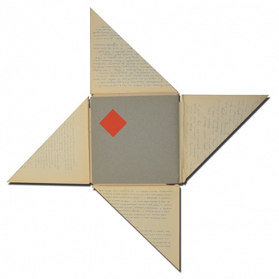 Bruno Munari, De Kwadraat-Bladen - The Quadrat-Prints - Le feuilles-Cadrat - Die Quadrat-Blatter. An unreadable quadrat-print by Bruno Munari.
1953