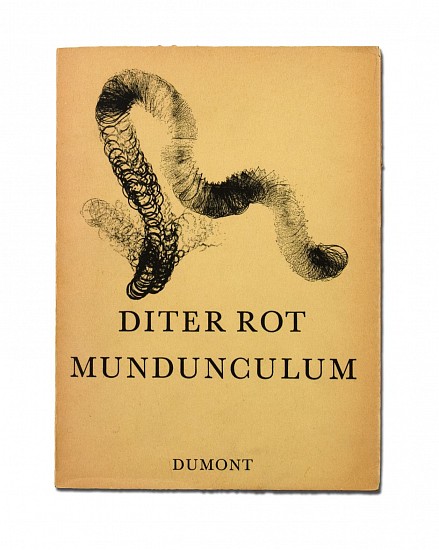 Dieter Roth, Mundunculum<br /><br />A tentative logico-poeticum represented as a plan and program or dream for a provisional mytherbarium for visionary plants. VOLUME 1 Rot's VIDEUM.
1967