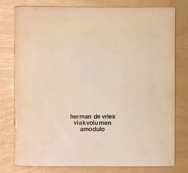 Herman DeVries, Vlakvolumen, collection "20 x 20", nr. 14
1971