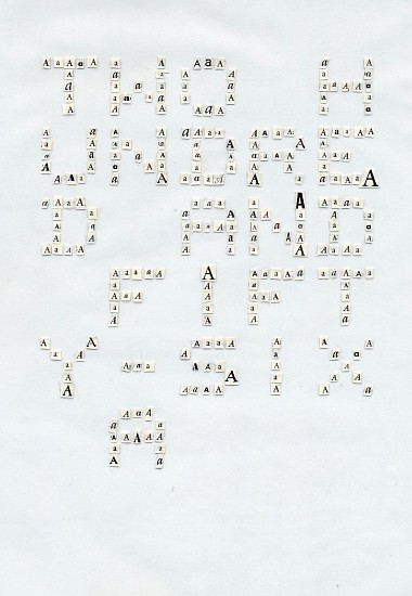 Aldo Spinelli, Alphabet -- Original maquette
2019